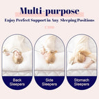 Cosybay Goose Feather and Down Bed Pillow, Premium Medium White Pillow Inserts for Sleeping, Luxury Bedding Pillows for Side and Back Sleepers, Queen Size, 20x28 Inches, 2 Pack