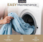 Tencel Sheets 4 Piece King Size - 100% Eucalyptus Lyocell King Size Sheets Set - Soft, Cooling & Breathable for Hot Sleepers - 16” Deep Pockets Hotel Quality Bedding Set - SkyBlue