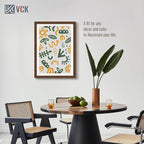 VCK 20x28 Picture Frame 3 Pack, Brown Wood Poster Frame with Exclusive Wood Grain, Wall Mounting Hanging