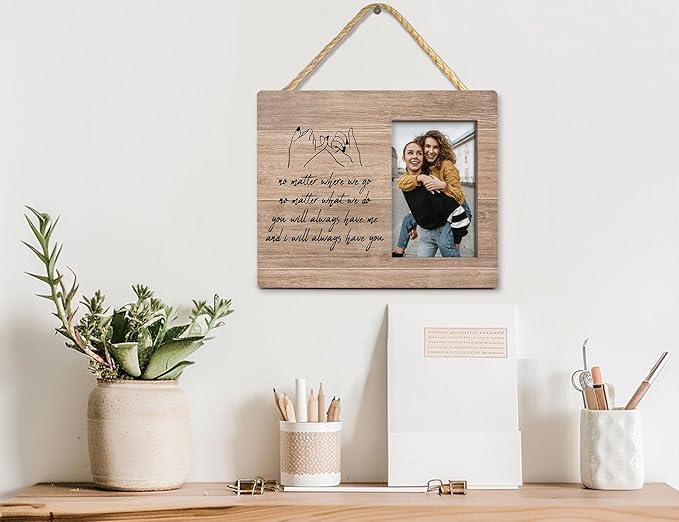 Orchroma Friends Picture Frame,Long Distance Friends Gifts,Soul Sister Photo Frame,Friendship Gifts for Women,8x10 Inch (TAN)