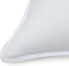Amazon Basics Down Alternative Bed Pillows, Medium Density For Back and Side Sleepers, King, 2-Pack, White, 36 in L x 20 in W