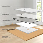 Silver Bathroom Mirror, 30x60 Inch Rectangular Deep Frame Mirror, Large Wall Mounted Bathroom Vanity Mirror Over Sink for Bedroom,Restroom, Living Room, Hangs Vertically or Horizontally