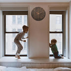 Wall Clock, Silent Clock, Wall Clocks Battery Operated， 12 inch Modern Wall Clock, Suitable for Offices, Living Rooms, Kitchens, Homes, Schools (Brown)