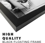 Black and White Bathroom Wall Decor Funny Hippo in Bathtub Wall Art Framed Humor Bathroom Signs Cute Animal Cnvas Print Artwork