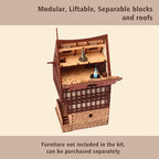 Creaky Timbers P - 3D Wooden Puzzle - 28mm Scale Model Building Kit for Adults, Educational Toy, Creative Gift, DIY Family Activity, Tabletop Miniature Terrain Kit, Architecture