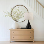 18.1'' Modern Touch Lamps for Nightstand Set of 2 with 3 Way Dimmable, Table Lamps for Living Room, Office, Bedside Lamps with Heavy Iron Base, Touch Switch, Bulb Included, Black