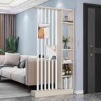 Wall Room Divider,Freestanding Room Divider with Shelves,Wood Room Divider Screen with Storage Cabinet, Wall Divider for Room Separation, for Home Office Decorative G 39.4×9.4×78.7in