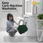 Easy-Going 8 Pieces Recliner Sofa Stretch Sofa Slipcover Sofa Cover Furniture Protector Couch Soft with Elastic Bottom Kids, Spandex Jacquard Fabric Small Checks Dark Green