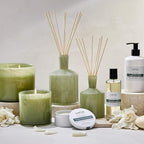 LAFCO New York Reed Diffuser Refill, Fresh Cut Gardenia - 8.4 oz - Up to 4-Month Fragrance Life - Includes Natural Wood Reeds - Free of Dyes & Propellants - Made in the USA