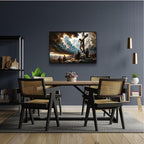 XWNLTEPK Christian Art Crucifixion Print Jesus on the Cross Art Wall Jesus Picture Modern Home Decor Canvas Wall Art Poster