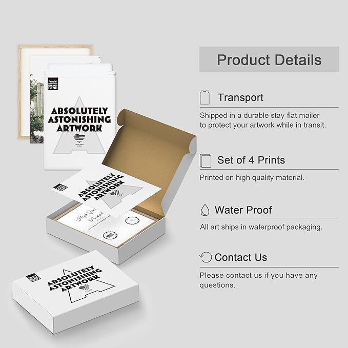 SIGNWIN Framed Cactus Desert Wall Art, Set of 4 Cactus Desert Wall Decor Prints, Nature Wilderness Wall Décor for Living Room, Bedroom - 11"x14"x 4 Natural