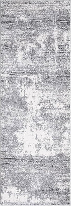 Keen Home Design Area Runner Rugs - 2x12 Non-Shedding, Abstract Runner for Kitchen, Living Room, Bedroom, Dining Room, Entryway - Size: 2'8" x 11'11", Abstract Cream/Grey