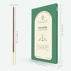 Citronella Incense Sticks, Organic Hand Dipped 100 Sticks with Natural Herbs & Aromatic Ingredients, Burn Time 45 to 60 Minutes, Incense for Positivity, Yoga, Meditation, Relaxation, Spiritual Gift