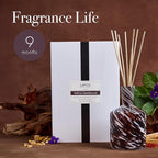 LAFCO New York Signature Reed Diffuser, Saffron Sandalwood - 15 oz - Up to 9 Months Fragrance Life - Reusable, Hand Blown Glass Vessel - Natural Wood Reeds - Made in The USA