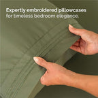 Split King Size 5 Piece Sheet Set - Comfy Breathable & Cooling Bed Sheets Set - Hotel Luxury Bedding for Women, Men, Kids, Teens, Boys & Girls - Deep Pockets and Wrinkle Free - Oeko-Tex - Sage Green