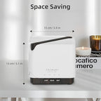 ASAKUKI Essential Oil Diffuser, Multifunctional Ultrasonic Aromatherapy Fragrant Oil Vaporizer Humidifier with Timer, Auto-Off Safety Switch, and 7 LED Light Colors, 700 ml (Brown Wood)