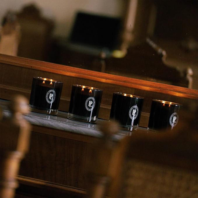 Preston Lane Complete Candle Set, 4 Double-Wick Scented Candles with Vegan, Soy Wax Blend, 7.5 Oz Each