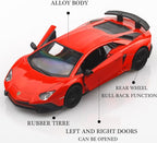 1/36 Scale LP750-4 SV Diecast Cars Models,Pull Back Vehicles Toy Cars,Cars Gifts for Boys Girls