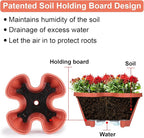 Vertical Planter 4 Tier Stackable Planters Garden Planters Strawberry Herb Flower and Vegetable Planter Indoor Outdoor Gardening Pots with Removable Wheels and Tools 2-Pack