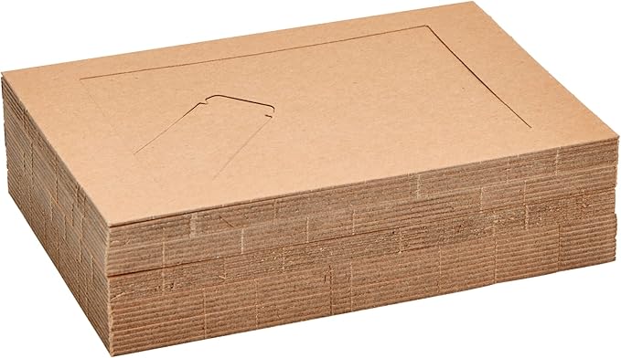 Juvale Brown Paper Frames - 4 x 6 in, 50 Pack, Classic - DIY Photo Frame Kit with Cardboard Easel Back for Tabletop Display & Bulk Craft Projects