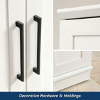 Sauder HomePlus Storage Cabinet/ Pantry cabinets, Soft White finish