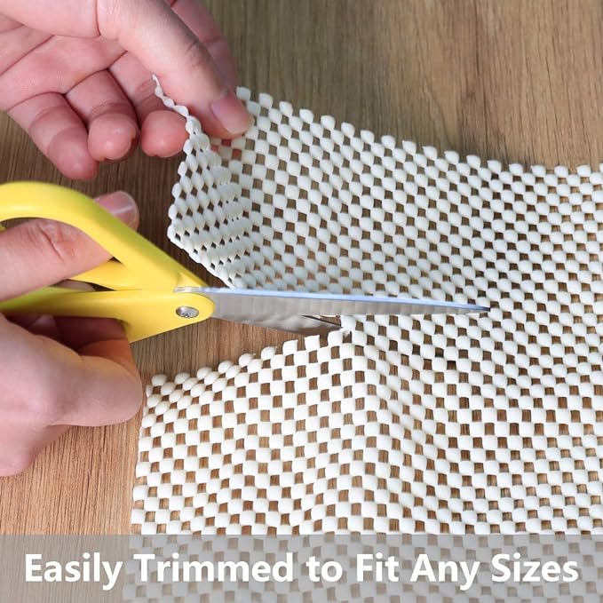 Non Slip Area Rug Pad Gripper - 2x8 Strong Grip Carpet pad for Area Rugs and Hardwood Floors, Provides Protection and Cushion