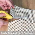 Non Slip Area Rug Pad Gripper - 2x4 Strong Grip Carpet pad for Area Rugs and Hardwood Floors, Provides Protection and Cushion