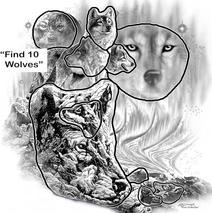 Remorelt Wolf Eagle Bear Dream Catcher Bedroom Wall Decor, Christmas Home Decoration, Room Accessory, White Moon Feather Decoration - Unique Home Craft Wall Pendant (DC12 6Inch Wolf Mountain)