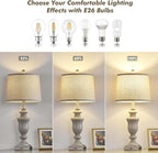 27.5" Set of 2 Farmhouse Table Lamps for Bedroom, 3 Way Dimmable Bedside Lamp with 2 USB +AC Outlet Nightstand Lamps for Living Room Resin Rustic Touch Lamps (Antique Gray)