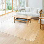 Plastic Floor Mat for Home, 5' x 7' Waterproof Area Rug for Living Room, Non-Slip Area Rug for Dining Room, Vinyl Floor Protector Mat for Kitchen Entryway - Kids & Pet Friendly (Clear)