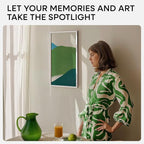 Homeforia 11x22 Newspaper Frame White, High End Oak 11 x 22 Picture Frames Wood without Mat, 22x11 Thin Wooden Poster Frames for Wall, 11 by 22 Display Photo Frames, Tempered Glass, Wall Kit, Set of 1