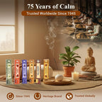 Nag Champa Incense Sticks with Natural Oils, Assorted Incense Set of 12 Scents - Lavender, Rose, Sandalwood, Vanilla, White Sage, Cinnamon, Rosemary etc, Positive Aroma for Meditation, Yoga & Prayer