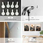 Large Boho Mountain Framed Canvas Wall Art Set, Brown Ridge Landscape Wall Decor, Pine Tree Scenery Wall Painting, Abstract Wilderness Art Print for Living Room, Bedroom, Office - 16"X24"X3