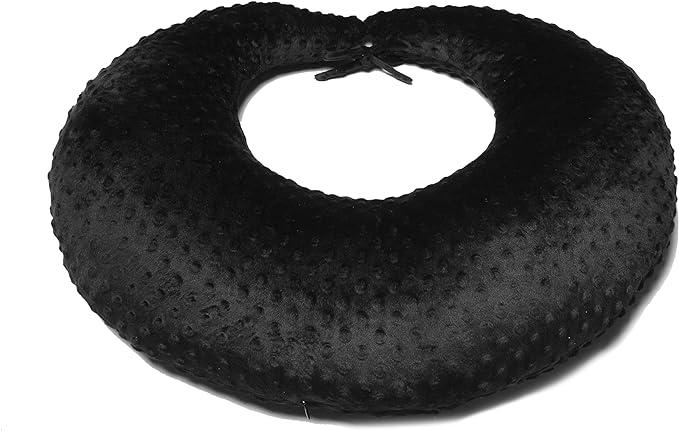 Professional Gaming Pillow for Lap; Arm Rest Pillow Gaming Lap Pillow with Crochet Support - Eliminate Pain in Gaming (Black)