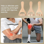 3Pcs Wood Therapy Massage Sticks, Wooden Massage Rollers, Hand Massage Tools Manual Hand Muscle Roller for Relaxes Thigh, Leg, Hands Full Body Muscle