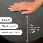 King Sheets Set 6 Piece - Includes 4 Pillowcases - Bed Sheets King Size - Soft Hotel Luxury Bedding - Cooling, Comfy, Cozy & Breathable - 1 Flat & 1 Fitted & 4 Pillowcases w/ Deep Pockets - Charcoal