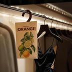 Potpourris Orange Citrus Scented Hanging Paper Sachets - 12 Pack for Closet & Home | Long-Lasting Air Freshener & Odor Eliminator for Drawer, Car, Bathroom | Ideal Gift Idea