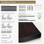 SIGNWIN 36"x60" Extra Large Framed Wall Art Dark Brown Abstract Moody Illustration for Home Living Room Bedroom Decor (Frame Assembly Required)