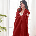 inhand Knitted Throw Blanket for Couch and Bed, Soft Living Room Home Decor Knitted Blanket with Tassel, Outdoor Lightweight Breathable Summer Blanket, Farmhouse Warm Woven Decorative, 50"x60"