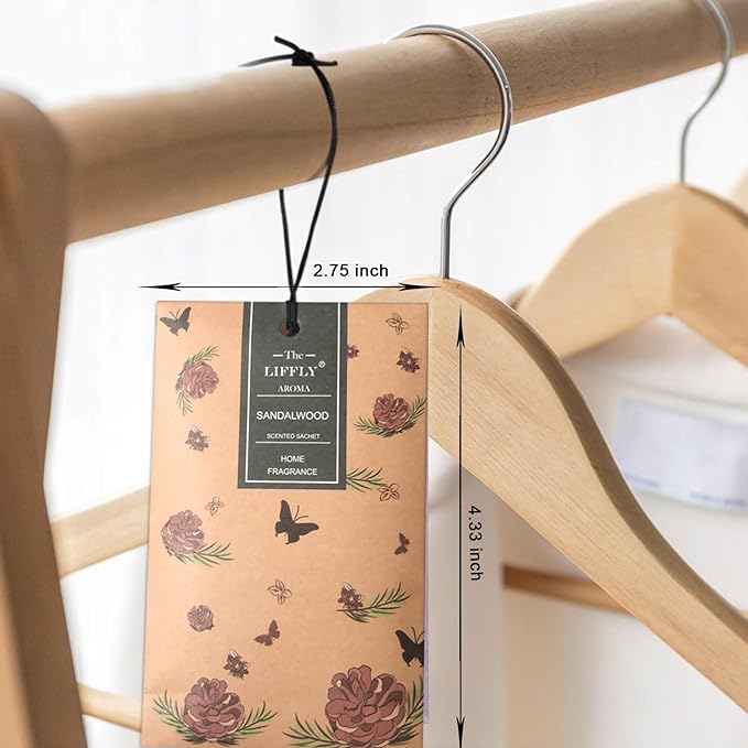 14 Packs Scented Sachets Bag for Drawers and Closets Long-Lasting Home Fragrance Sachet Lavender Rose Jasmine Ocean Vanilla Sandalwood 6 Different Scent Gift Box