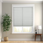 Changshade Cordless Cellular Shades, Light Filtering Honeycomb Shades for Windows, Pull Down Pleated Blinds, Easy to Install for Indoor Windows and French Doors,27" W x 50" H, Grey