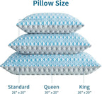 MOLCLCUY Memory Foam Pillows King Size Set of 2 Adjustable Cooling Pillow with Washable Removable Cover for Side Back Stomach Sleepers(20"x 36")