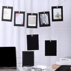 Giantree 20Pcs Photo Banner for Pictures, Paper Picture Frames, 4x6 Inch Photos Banner, Paper Photo Frame Photos String With Clips for Home Wall Decor,School and Office Decor(Style B)