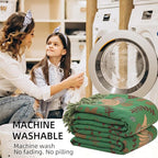 Boho Throw Blanket for Bed, 100% Pure Cotton Ultra Soft Rustic Quilt, Farmhouse Decor Bed Blankets, All Season Rustic Throw for Sofa Couch Chair(91''x 98'', Bird B)