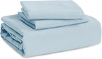 Bedsure Sky Blue Duvet Cover Twin/Twin XL Size - 2 Pieces Prewashed Cotton-Like Extra Soft Bedding Set, Includes 1 Twin Duvet Cover 68x90 Inches with Zipper Closure & 1 Pillow Sham, No Comforter