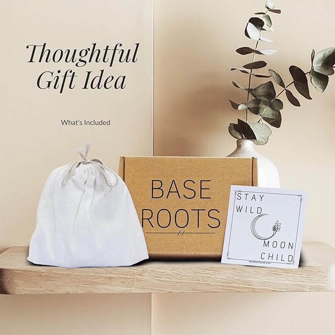 BASE ROOTS Moon Phase, Black Wall Decor for Bedroom & Living Room, Bohemian Wall Decor, Handmade Hammered Metal 34" 7 Phases Moon, Celestial Wall Art, Gift for Women & Kids