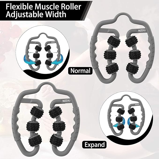 Cellulite Massage Tool Deep Fascia Massager & Dimpled Skin Remover for Legs - Anti-Cellulite Roller Tech with Lymphatic Drainage, Smooth Skin & Pain Relief for Thighs & Buttocks Sculpting