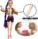 2025 New 11.5'' Demon Hunter Doll,Made to Move Demon Hunter Doll,Collectible Display Figure Dolls Set,Birthday Gifts for Kids Girls Fans (D-3pcs)