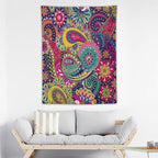 ICMOLYYENLO Tropical Green Plant Tapestry, Green Palm Leaves Natural Landscape Print Wall Tapestry for Bedroom Living Room Dormitory 50x60 Inch