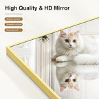 40x60inch Gold Bathroom Mirror, Gold Rectangle Mirror with Frame, Large Rectangular Wall Mirrors for Bathroom, Living Room, Hair Salon, Big Farmhouse Mirror Hang Horizontal/Vertical